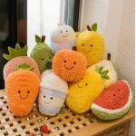 Fruit plush toy pendant, simulation cute doll, small size toy claw machine