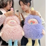 Cute and funny furry little monster plush toy doll, ugly and cute doll, super soft cloth doll, give a girl a birthday gift