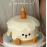 Internet celebrity cute milk carton person soft cute candle person soft pottery cake decoration plugin dessert accessories