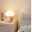 Cream wind mushroom small table lamp, children's eye protection small night lamp, bedroom bedside ceramic decorative table lamp, room atmosphere lamp