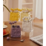 Cream style high-end fruit fork set, multi-purpose ceramic cheese storage jar, bar decoration, good items, souvenirs